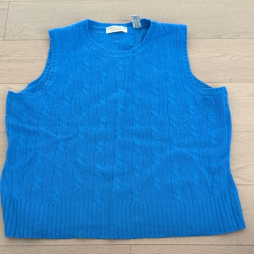 Lord & Taylor Cashmere Vest